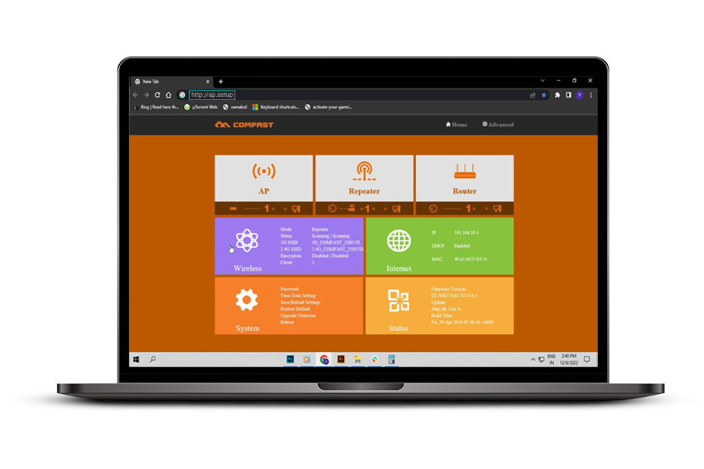 Comfast Extender Setup Via Web Interface