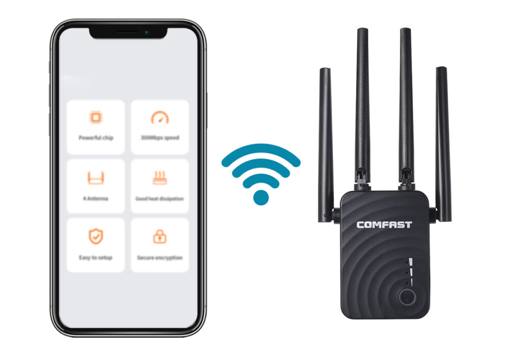 Connect Comfast Extender to Smartphone