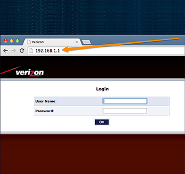 Verizon Router Setup Using Web Browser