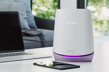 Why is the Orbi Router Purple light blinking?